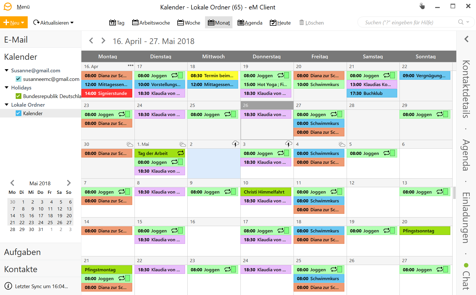 Features Kalender und Aufgaben eM Client eM Client