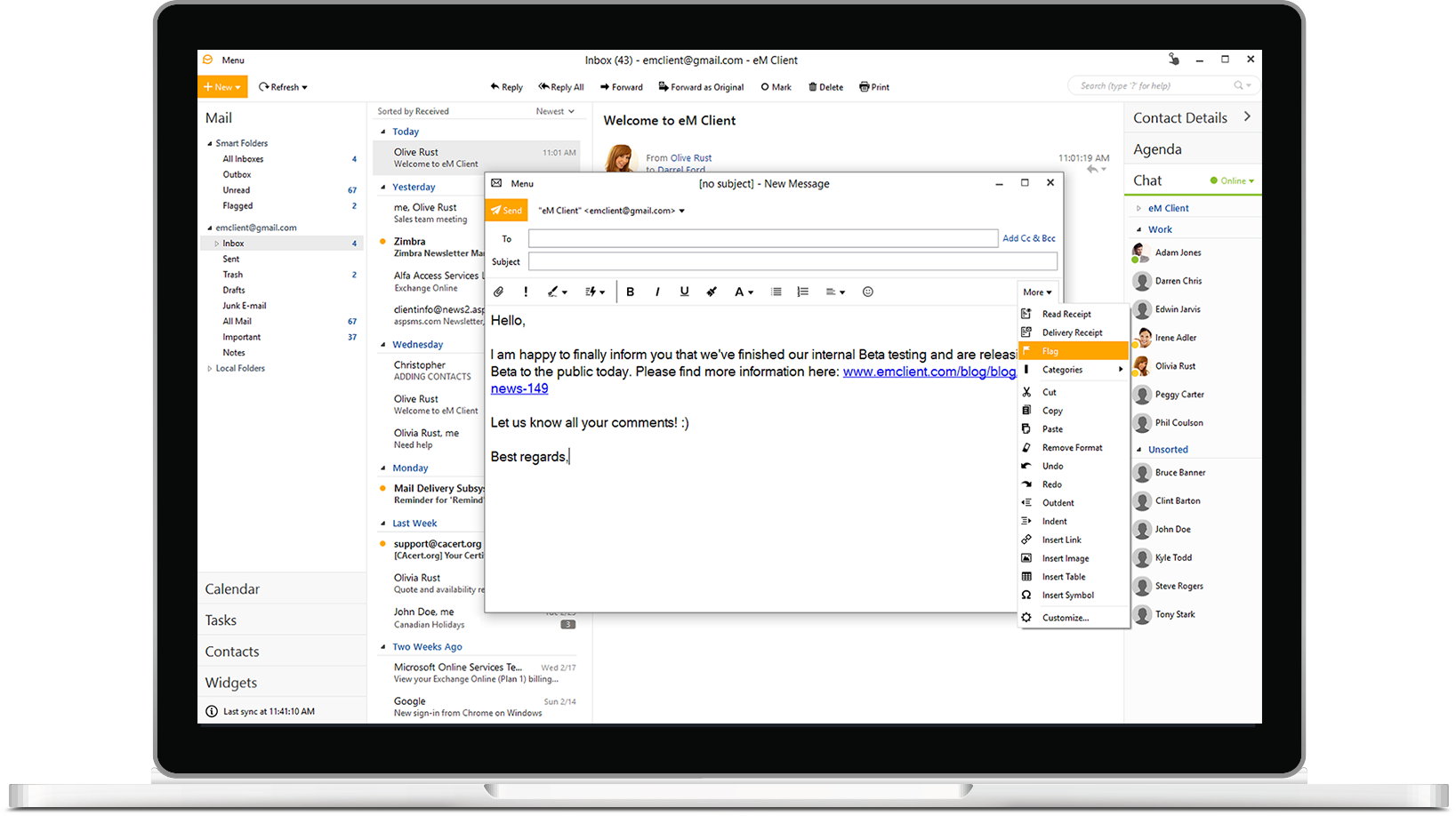 free exchange email client for mac